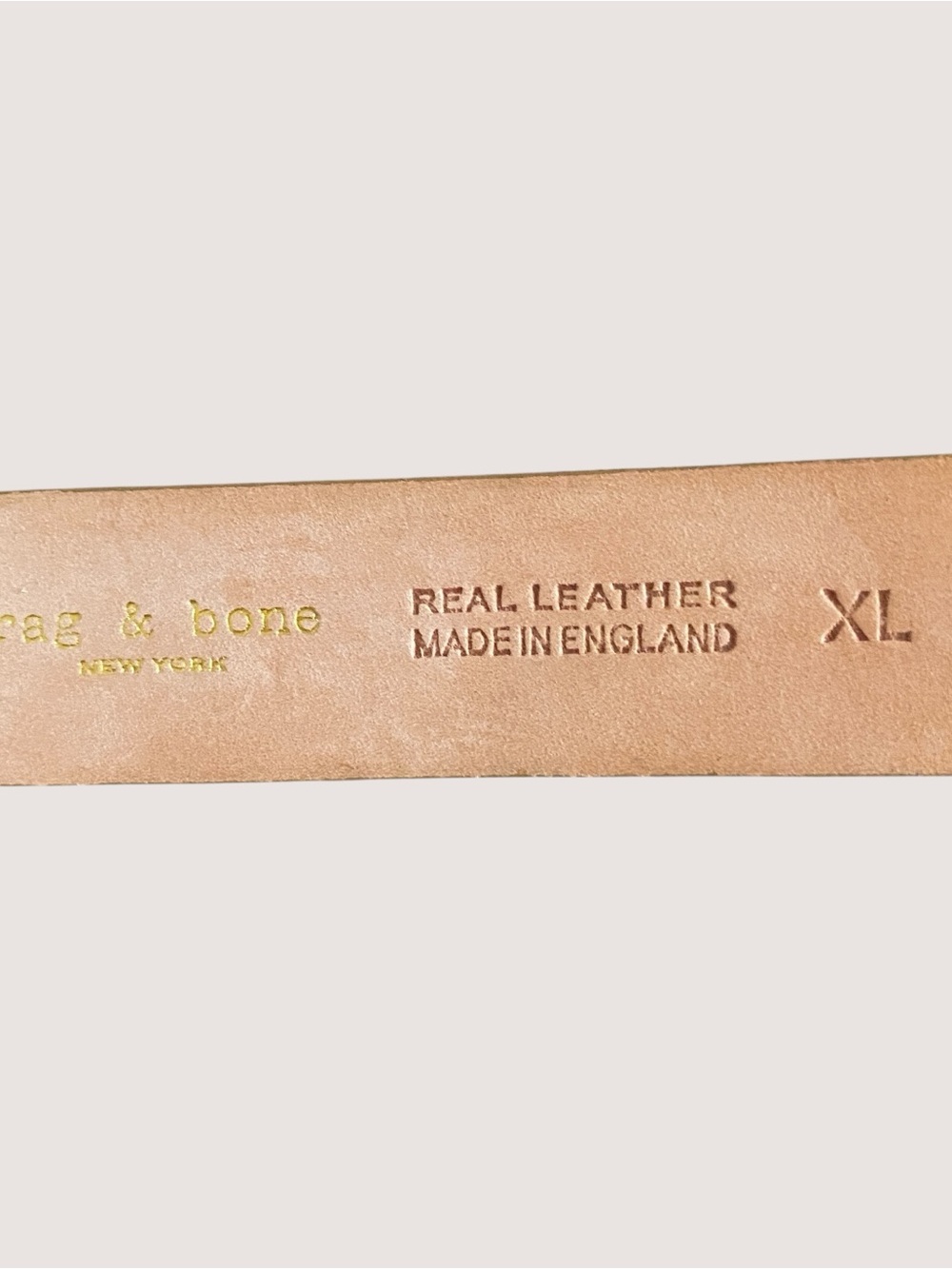 rag & bone Boyfriend Suede Belt in Camel Sz XL - Picture 7 of 7
